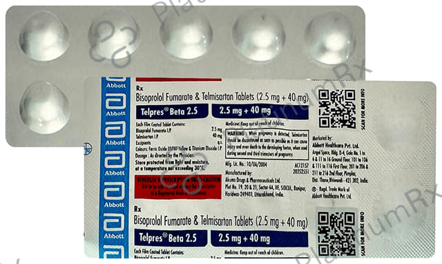 Telpres Beta 2.5/40mg Tablet 10s