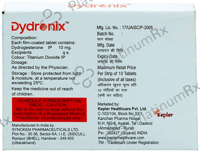 Dydronix 10mg Tablet 10s