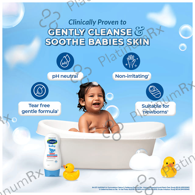 Cetaphil Baby Moisturising Bath & Wash with Aloe Vera & Almond Oil 230ml