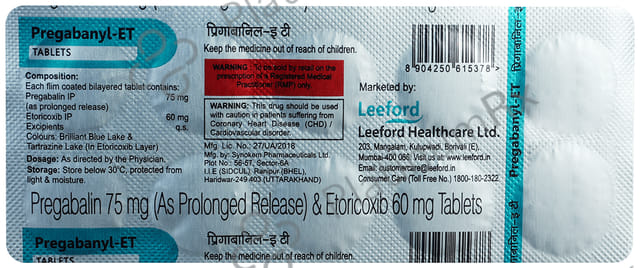 Pregabanyl ET Tablet PR 10s