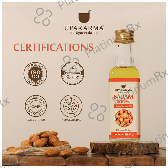 Upakarma Ayurveda Badam Rogan Sweet Almond Oil