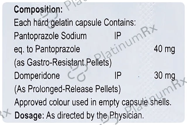 Dompacure P 30/40mg Capsule PR 10s