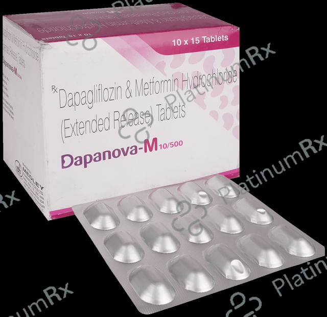 Dapanova M 10/500mg Tablet 15s