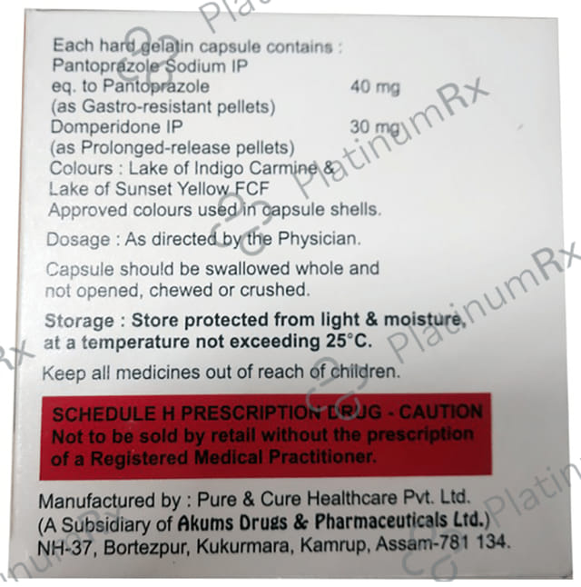 Pantanik D 30/40mg Capsule PR 10s