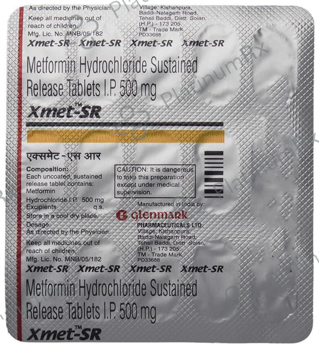 Xmet SR 500mg Tablet 15s