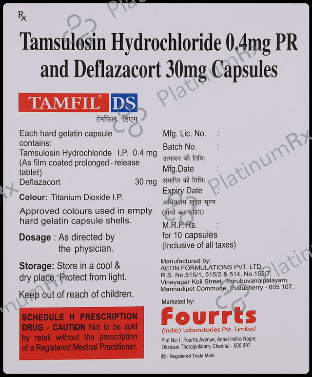 Tamfil DS 30/0.4mg Capsule PR 10s