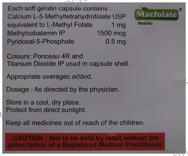 Macfolate Soft Gelatin Capsule 15s