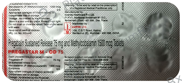 Pregastar M - OD 75 Tablet SR