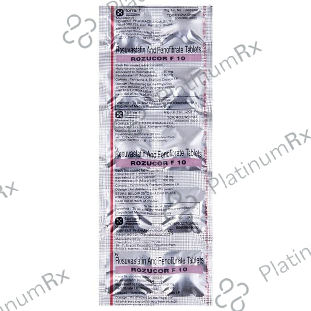 Rozucor F 160/10mg Tablet 10s