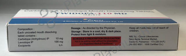 Twidopa 110mg MD Tablet 10s
