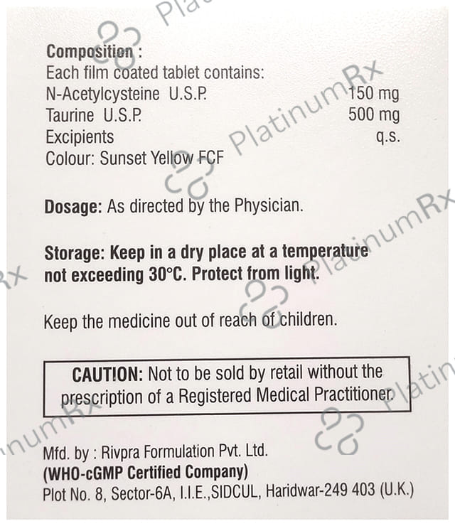 Taunac 150/500mg Tablet 10s