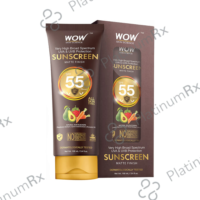 WOW Skin Science Sunscreen SPF 55 Cream 100ml