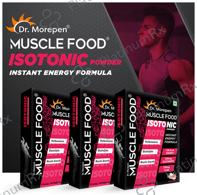 Dr. Morepen Muscle Food Isotonic Powder Litchi