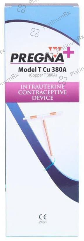 Pregna+ T Cu 380A Intrauterine Contraceptive Device 1s