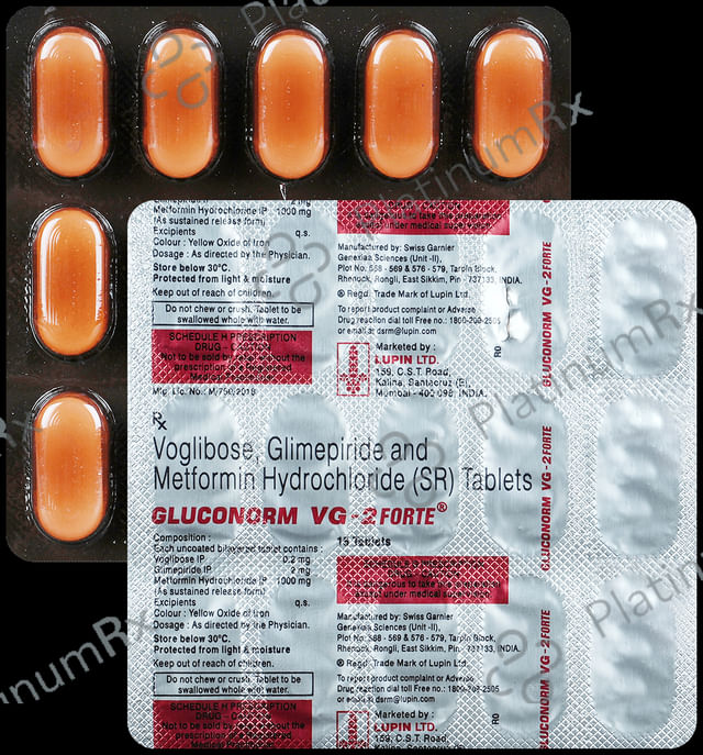 Gluconorm VG 2 Forte Tablet SR 15s