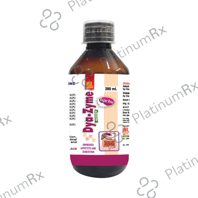 Sett Dey Dyazyme Sugar Free Syrup