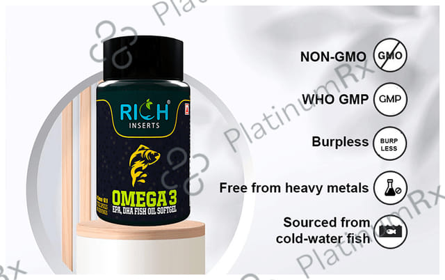 Rich Inserts Omega 3 Softgel Capsule 60s