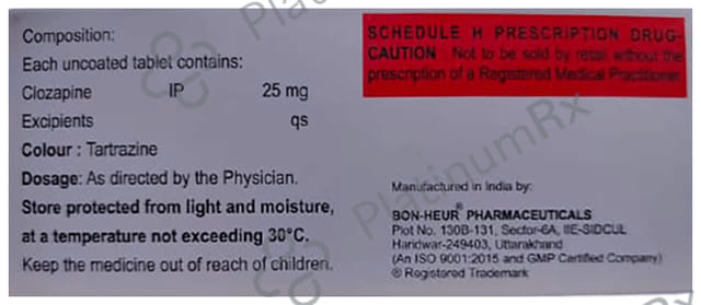 Clozazap 25mg Tablet 10s