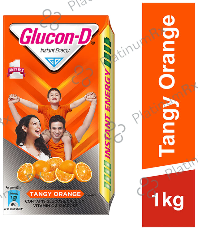 Glucon D with Glucose Tangy Orange Flavour Powder 1kg