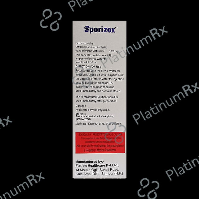 Sporizox Injection 1s