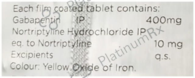 Adgaba NT 400/10mg Tablet 10s