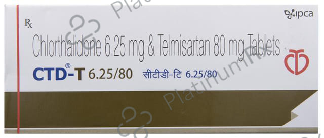CTD T 6.25/80mg Tablet 10s