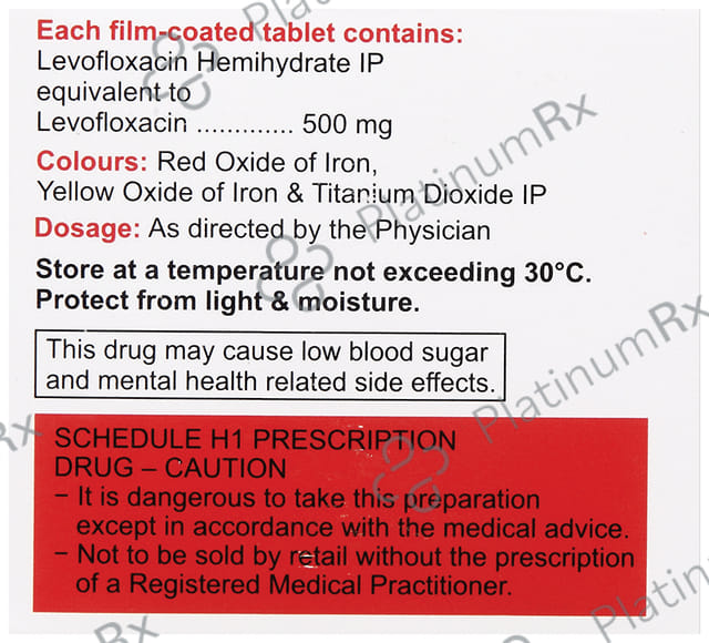 Levoquin 500mg Tablet 5s