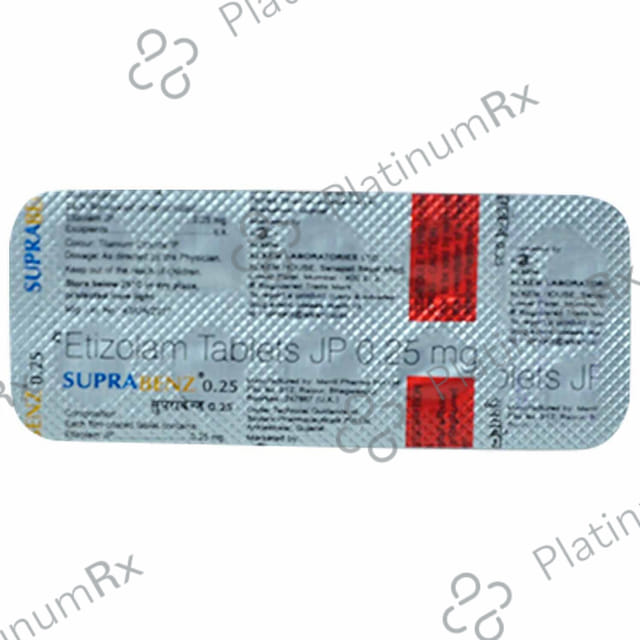 Suprabenz 0.25mg Tablet