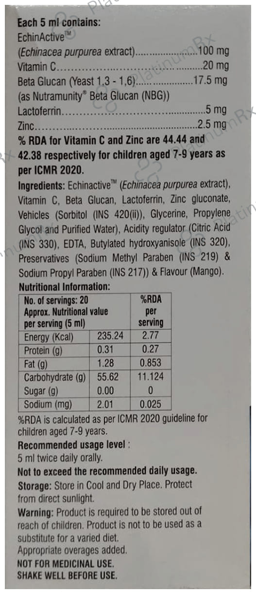 Sunmune Sugar Free Syrup