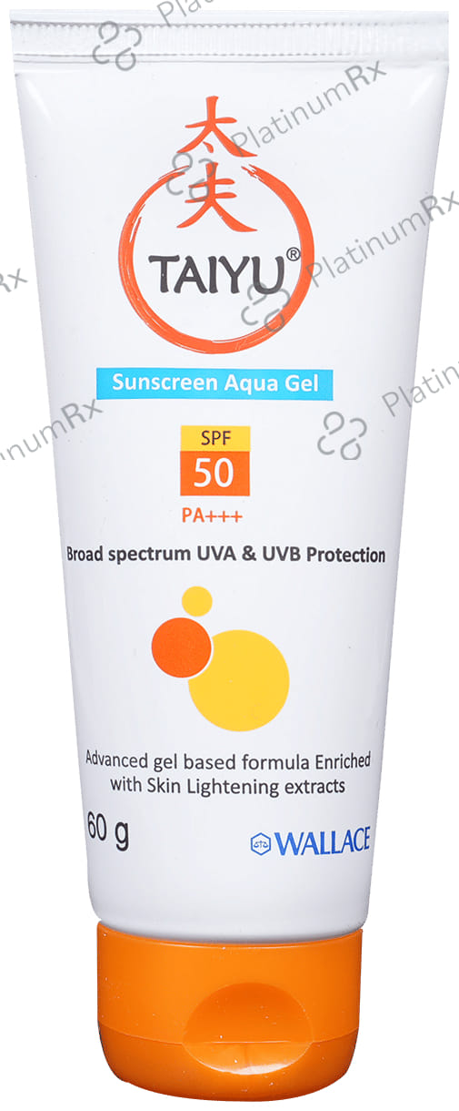 Taiyu Sunscreen Aqua Broad Spectrum SPF 50 PA+++ Gel 60gm