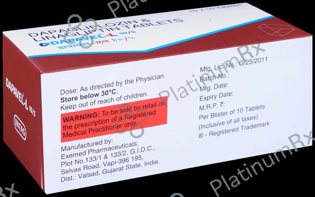 Dapavel L 10/5mg Tablet 10s