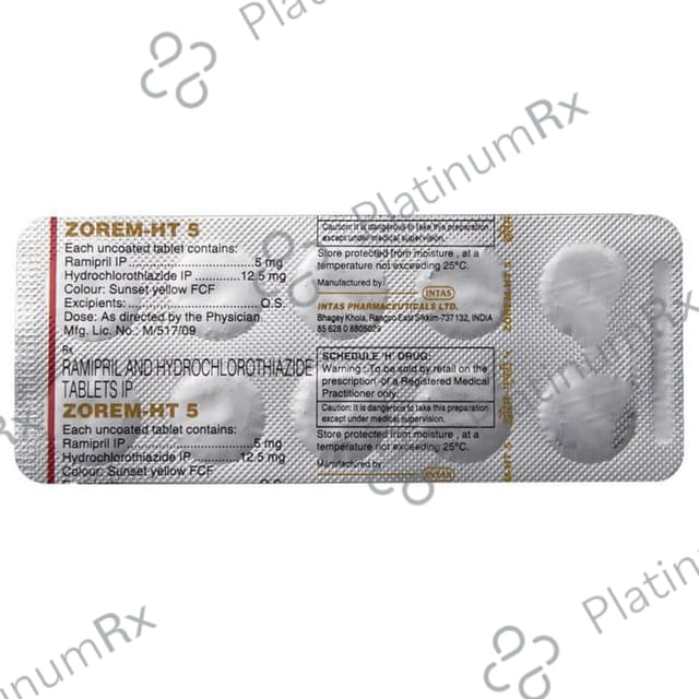 Zorem HT 12.5 /5mg Tablet 10s