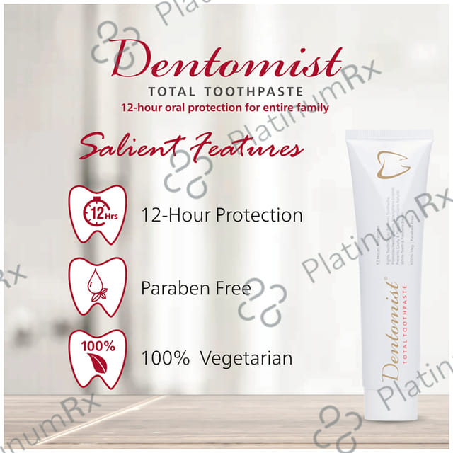Dentomist Total Toothpaste (100gm Each) 1 Tube