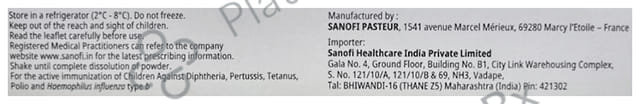 Pentaxim Vaccine 0.5ml