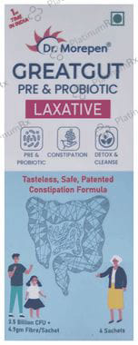 Dr. Morepen Great Gut Pre & Probiotic Laxative Sachet (5gm Each)