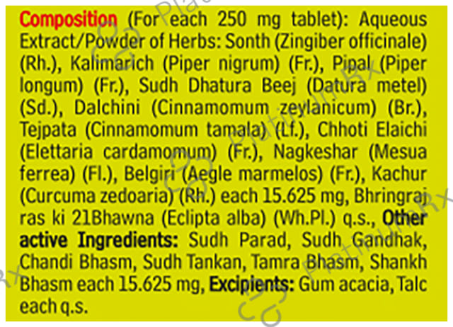 Baidyanath Sutshekhar Ras Tablet - For Hyperacidity & Indigestion Relief