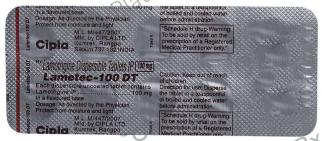 Lametec DT 100mg Tablet 10s