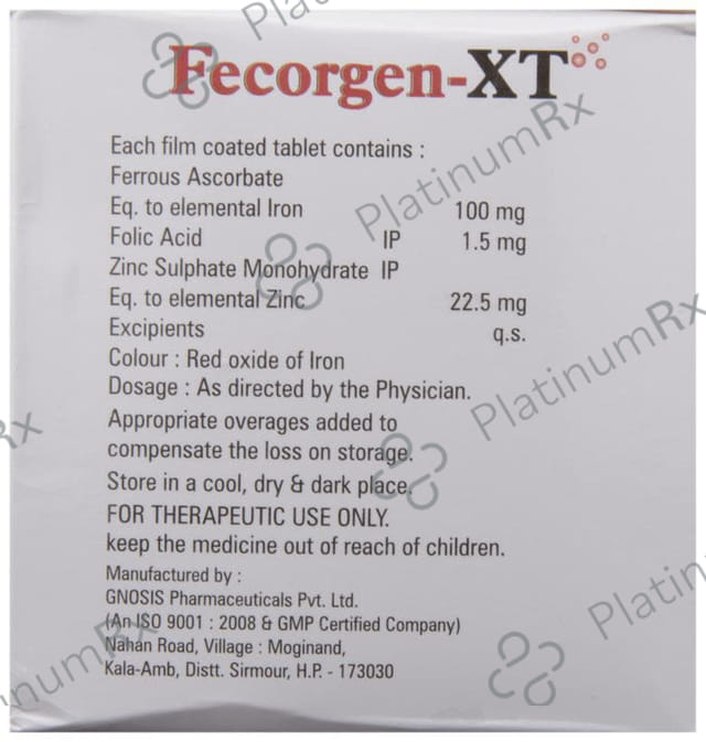 Fecorgen XT Tablet 10s