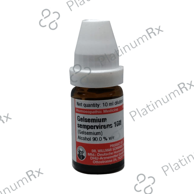 Dr Willmar Schwabe Germany Gelsemium Sempervirens Dilution 10M