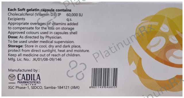 Calcirol 60000IU Capsule 8s