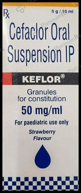 Keflor 50mg Oral Suspension Strawberry 10ml
