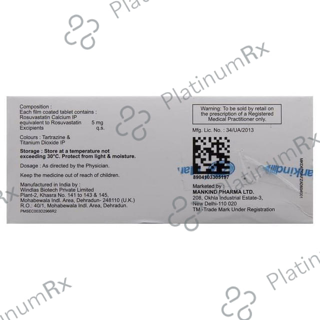 Lipirose 5mg Tablet 10s