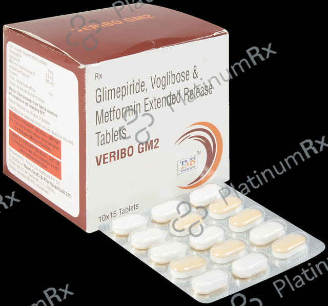 Veribo GM 2 2/500/0.2mg Tablet 15s
