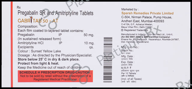 Gabritab 50-AT Tablet