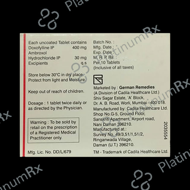Doxolin AX Tablet