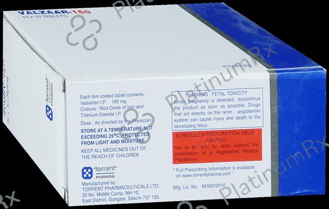 Valzaar 160mg Tablet 10s