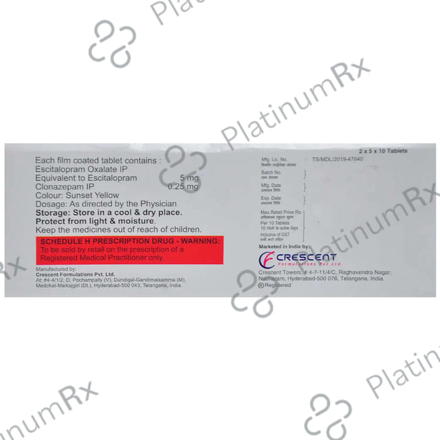 Cita S Plus 0.25mg/5mg Tablet