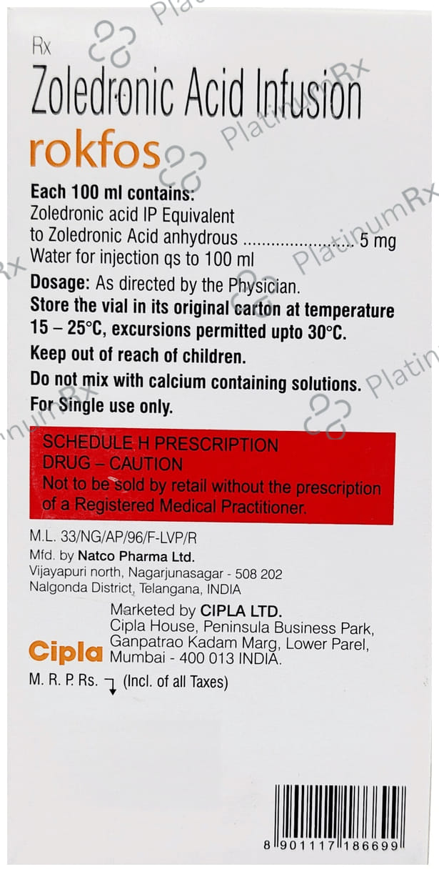 Rokfos Solution for Infusion