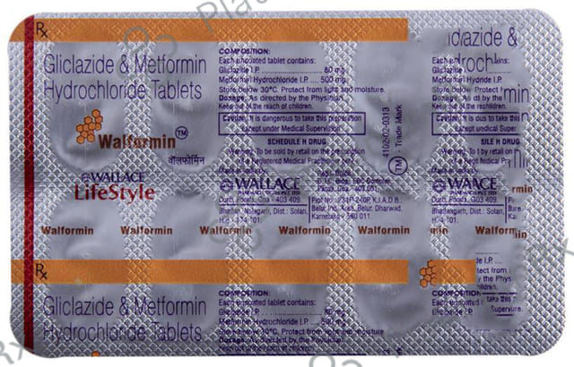Walformin 80/500mg Tablet 10s