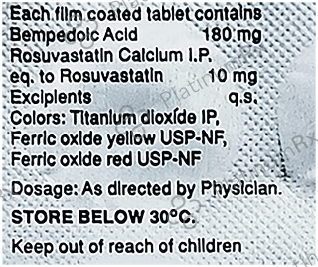 Rozucor B 10/180mg Tablet 10s